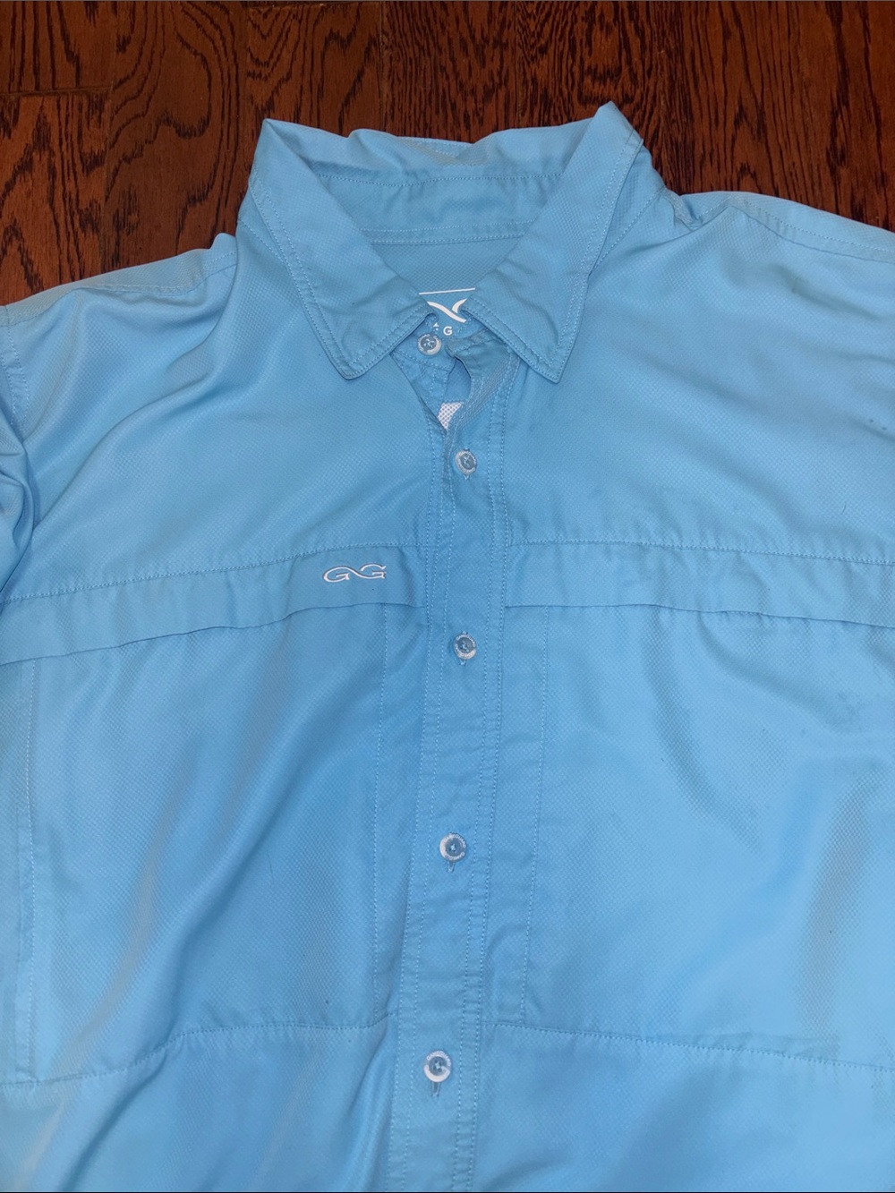 Game Guard Outdoor Fishing Shirt Marine Blue Size: 2XL - Picture 10 of 10